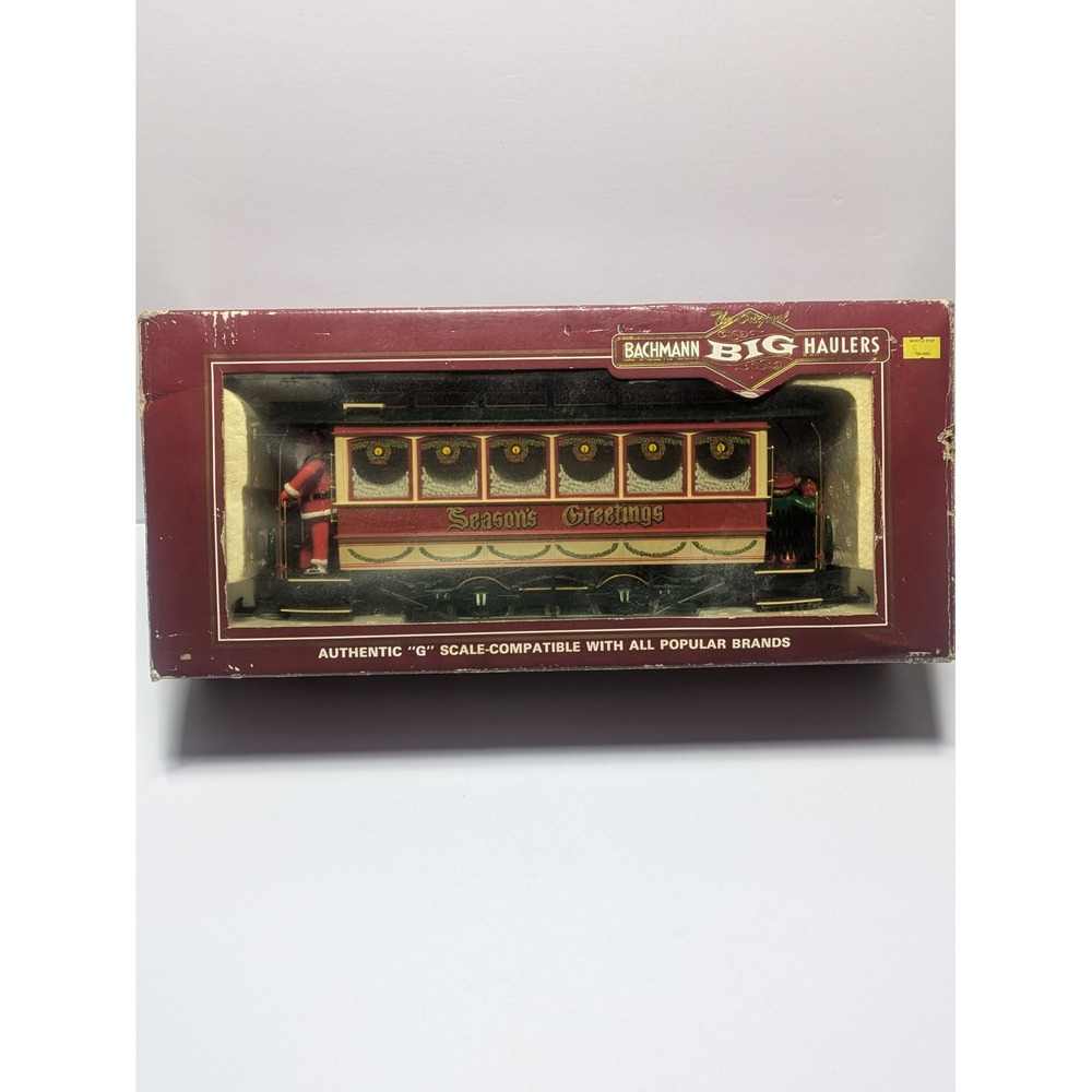 Bachmann Big Haulers G Scale Closed Street Car Christmas 93940 Seasons Greetings